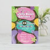 Easter Invitation Jelly Bean Garden Party (Debout devant)
