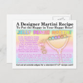 Easter Jelly Beanie Maritni Recept Briefkaart (Voorkant / Achterkant)