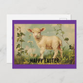  Easter Lamb Holiday Briefkaart (Voorkant / Achterkant)