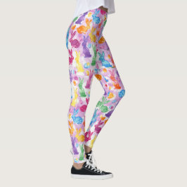 EASTER Leggings Bunny Egg Yoga Pants Women's Girls