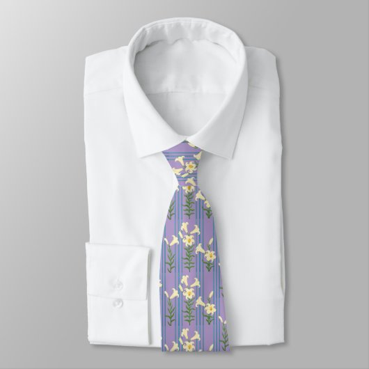 Easter Lily Neck Tie Stropdas (Gebonden)