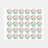Easter - little bunny on big egg labels (Vel)