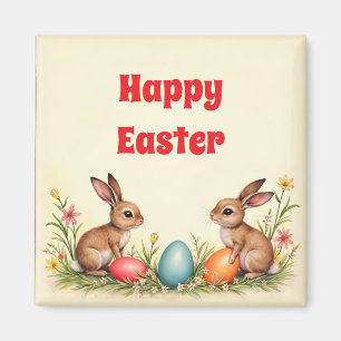 Easter Little Rabbits Populair Collectie Magneet