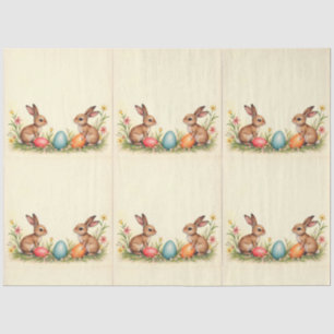Easter Little Rabbits  Populair Collectie Tissuepapier