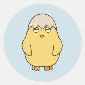 Easter Meh Chick 1 Ronde Sticker (Voorkant)