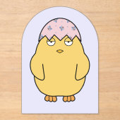 Easter Meh Chick 3 Acryl Uitnodigingen (Voorkant)