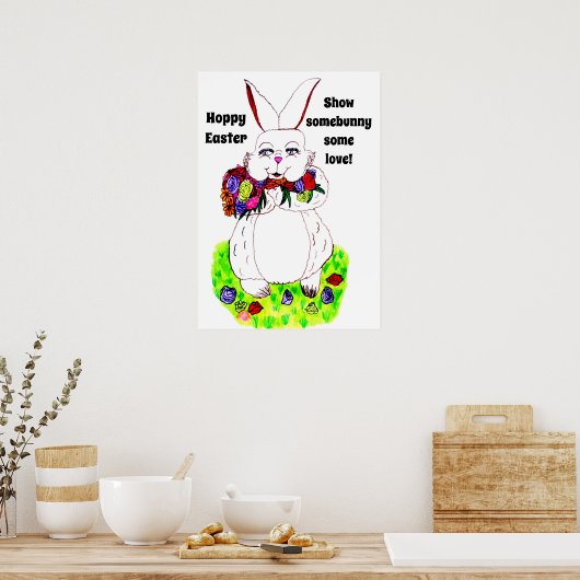 EASTER MONTRER UNE BONNE affiche d'amour (Cuisine)