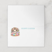 Easter Name Place Card (Buitenkant ongevouwen)