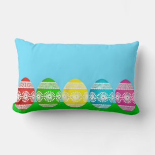 Easter oeuf mignon enfants coussin poudre bleu