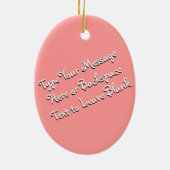 Easter Ornament Custom Easter Bunny Decorations (Achterkant)