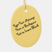 Easter Ornament Custom Easter Bunny Decorations (Achterkant)