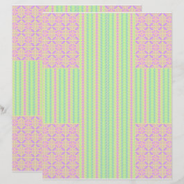 Easter Pastel Cross 2-Sided Scrapbook Paper