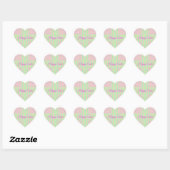 Easter Pastel Cross Heart Stickers - Happy Easter (Vel)