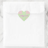 Easter Pastel Cross Heart Stickers - Happy Easter (Sac)