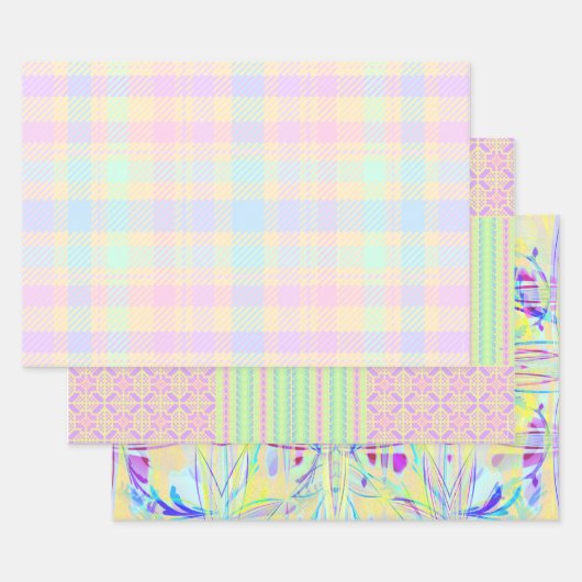 Easter Pastel Wrapping Paper - 3 Designs (Set)