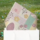 Easter Patchwork Pastel Bunnies Eggs and Gingham Tissuepapier