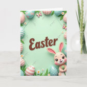 Easter Pattern Celebration Card Kaart (Voorkant)