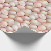 Easter Peach Pink Eggs Cadeaupapier (Hoek)