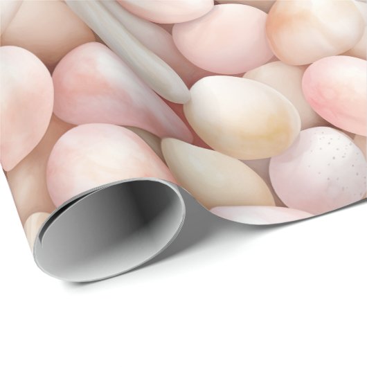 Easter Peach Pink Eggs Cadeaupapier (Rol Hoek)