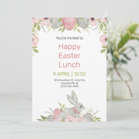 Easter Potluck Invitation (Debout devant)