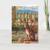  Easter Rabbit Holiday Kaart (Voorkant)