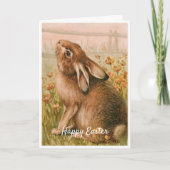  Easter Rabbit Holiday Kaart (Voorkant)