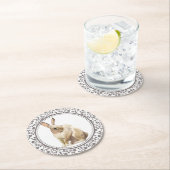 Easter Rabbit-ontwerp Ronde Kartonnen Onderzetter (Insitu)