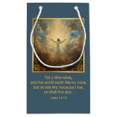 Easter Resurrection Religious Klein Cadeauzakje (Achterkant)