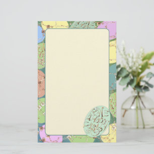 Easter Rose Eggs Stationery Briefpapier