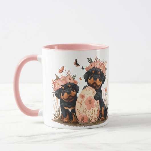 Easter Rottweiler Dogs Mok (Links)