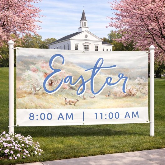 Easter Service Church Banner