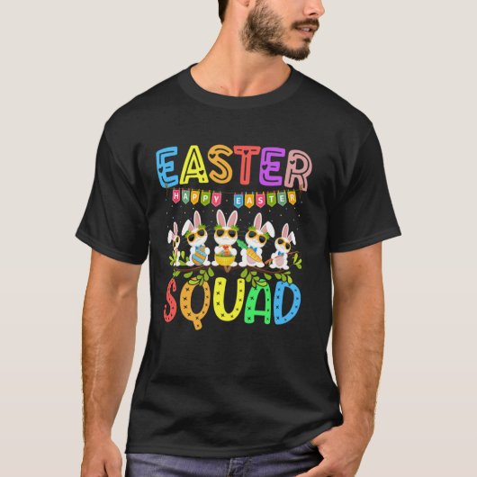 Easter Squad Bunny Rabbit Happy Easter Day Party M T-shirt (Voorkant)