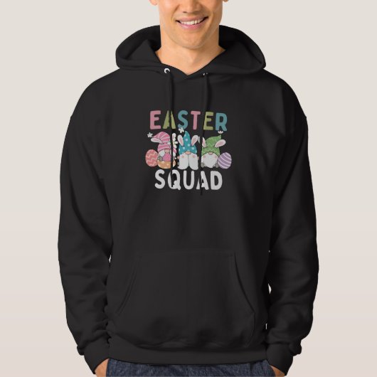 Easter Squad Family Matching Easter Day Gnome Egg  Hoodie (Voorkant)