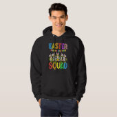Easter Squad Leopard Easter Bunny Egg Hunt Kids Bo Hoodie (Voorkant volledig)