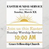 Easter Sunday Church Flyer Invitation (Voorkant)