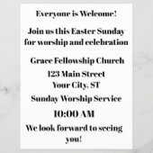Easter Sunday Church Flyer Invite Template (Achterkant)