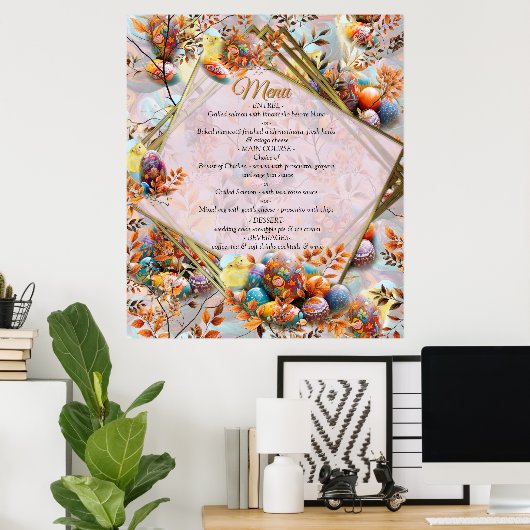 Easter Sunday Menue Poster (Thuiskantoor)