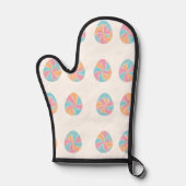 Easter Tie-Dye eggs mid-tone soft pattern Ovenwant (Voorkant)