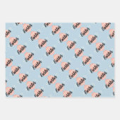 Easter Typography Wrapping Paper Set  (Voorkant 3)