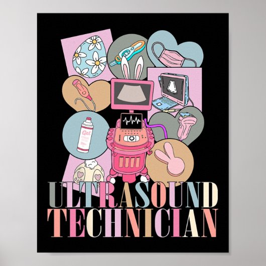 Easter Ultrasound Technician Poster (Voorkant)