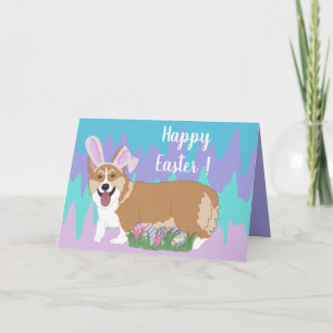 Easter Welsh Corgi Kaart