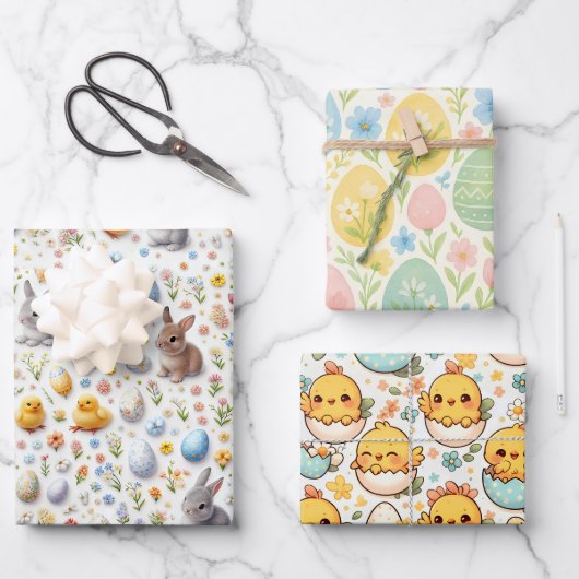 Easter Wrapping Paper - Kids (Voorkant)