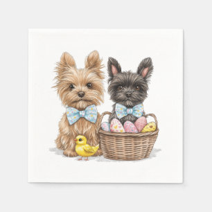 Easter Yorkshire Terrier honden Servet