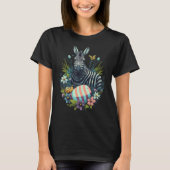 Easter Zebra Bunny Eggs on Easter Zebra T-shirt (Voorkant)