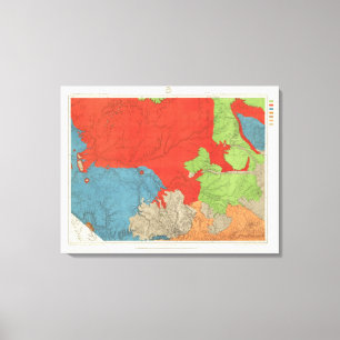 Eastern Arizona en Western New Mexico Canvas Afdruk