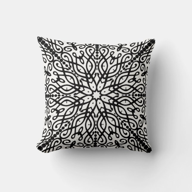 Eastern Batik Winter Mandala Cushion Kussen (Voorkant)