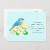 Eastern Bluebird - My Amazing Good Fortune Briefkaart (Voorkant / Achterkant)