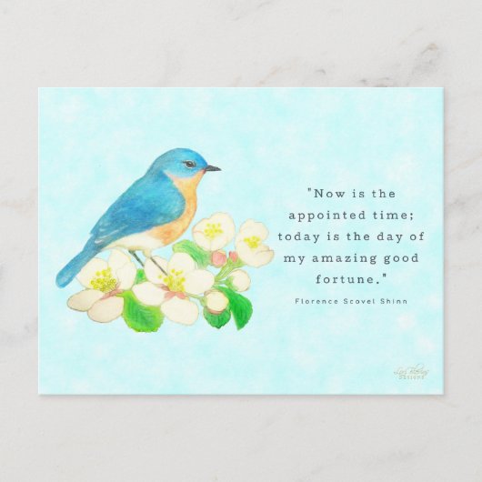 Eastern Bluebird - My Amazing Good Fortune Briefkaart (Voorkant)