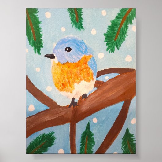 Eastern Bluebird Poster (Voorkant)
