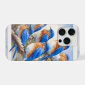 Eastern Bluebirds Perched REF26 - Watercolor iPhone Hoesje (Achterkant horizontaal)